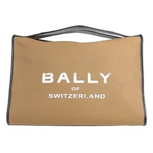 Bally Tan Tote with Black Accents